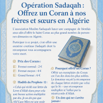 Offrir un Coran en Algérie