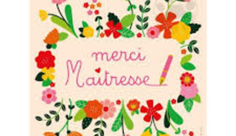 Cadeau pour maitresse SIMON Marie et Mélanie