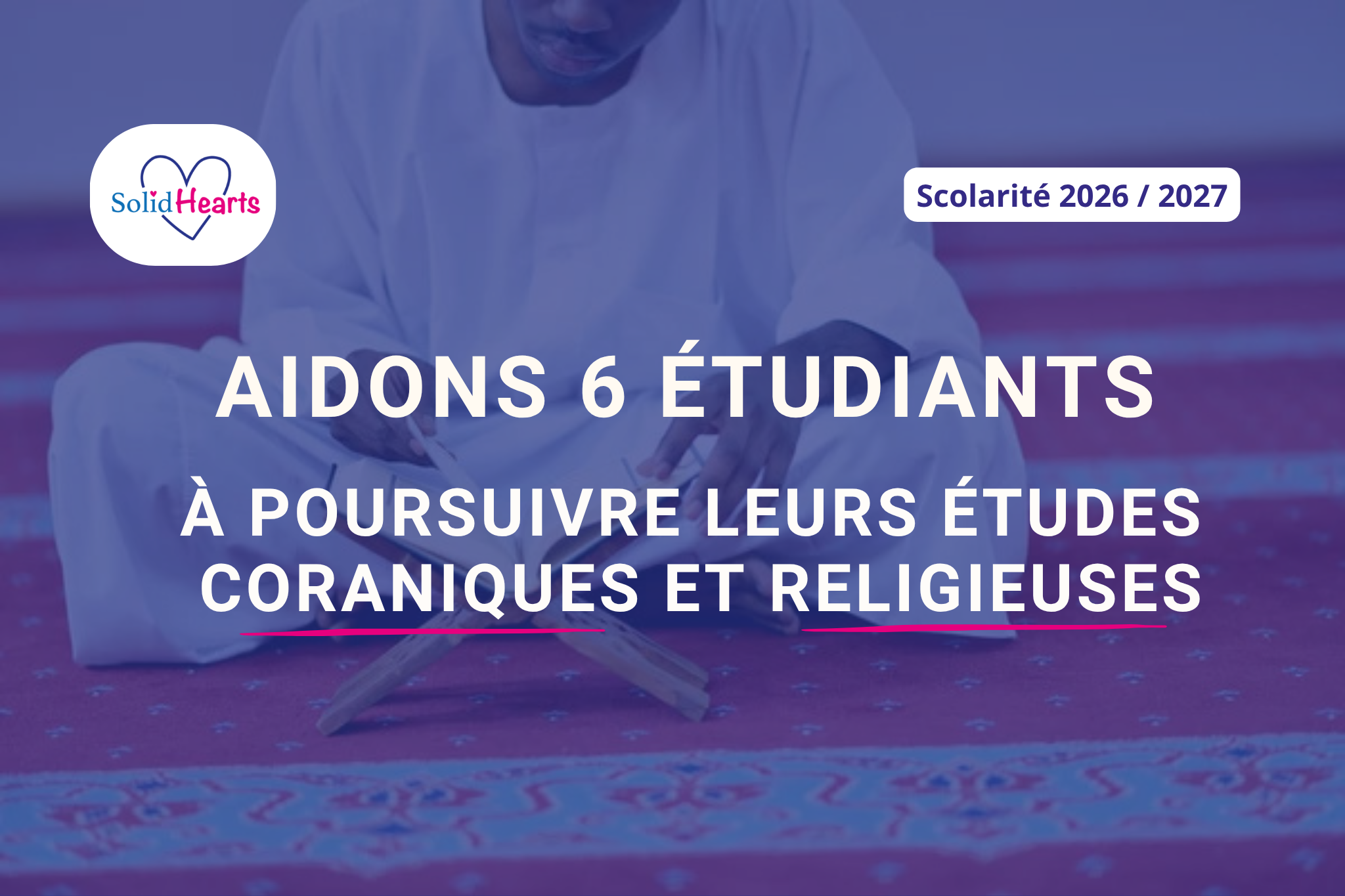 Soutenez 6 étudiants en sciences religieuses