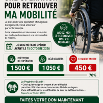 Urgence: aider un frère à se faire opéré