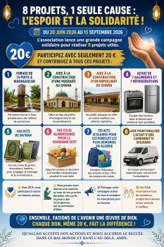 Huit projets, vingt euros, une seule action solidaire