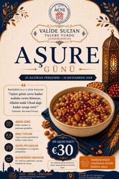 Valide Sultan Talebe Yurdu Aşure günü