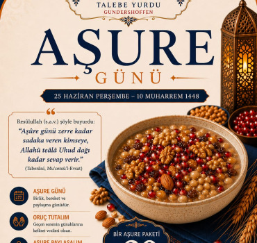 Valide Sultan Talebe Yurdu Aşure günü
