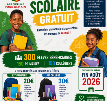 300 kit scolaires pour les enfants de Blois rentrée 2027