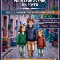 Soutien aux 3 enfants orphelins de père et de mère.