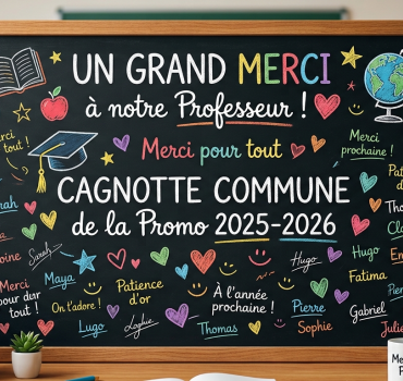 Cagnotte de remerciement 