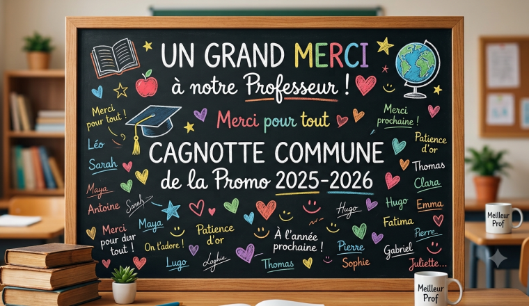 Cagnotte de remerciement 