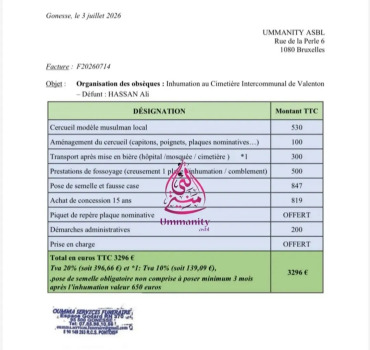 Pour notre frere réfugié Ali
