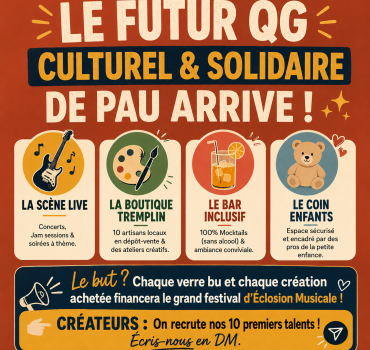 Faisons éclore le nouveau QG culturel et familial de Pau ! 🎨