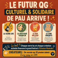 Faisons éclore le nouveau QG culturel et familial de Pau ! 🎨