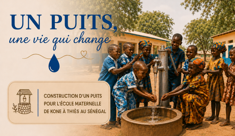 Un puits pour une école maternelle au Sénégal