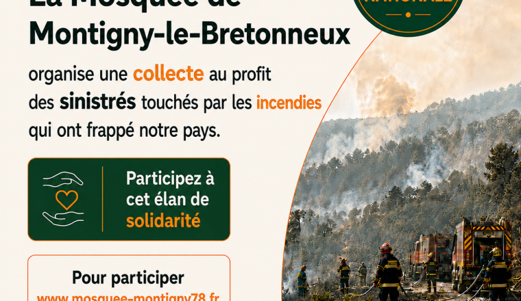 Solidarité avec les sinistrés des incendies
