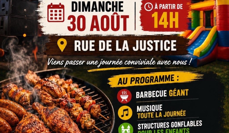 Barbecue à la justice le 30 Août 2026