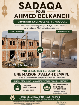 Terminons ensemble son souhait et cette mosquée 