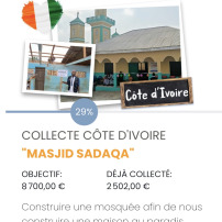 Mosquée SADAQA en Côte d’Ivoire 