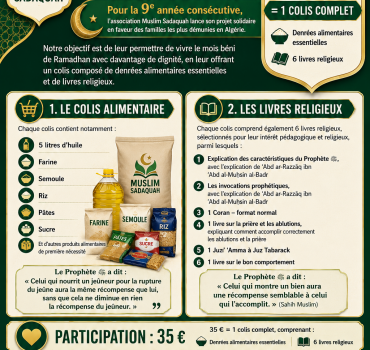 Opération Colis Alimentaire Ramadhan 2027 en Algérie