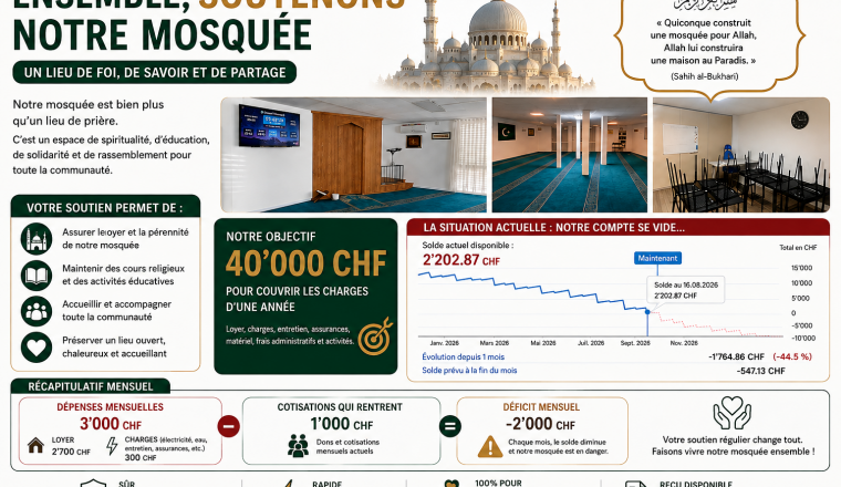 🕌 Ne laissons pas notre mosquée fermer ses portes 🤲