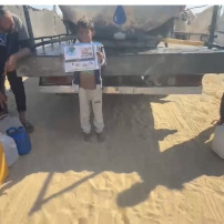 Stop contaminated water. Let's provide drinking water and potable water tanks in the refugee camps in Gaza.