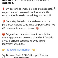 DETTES A REMBOURSER AU COMMISSAIRE DE JUSTICE !