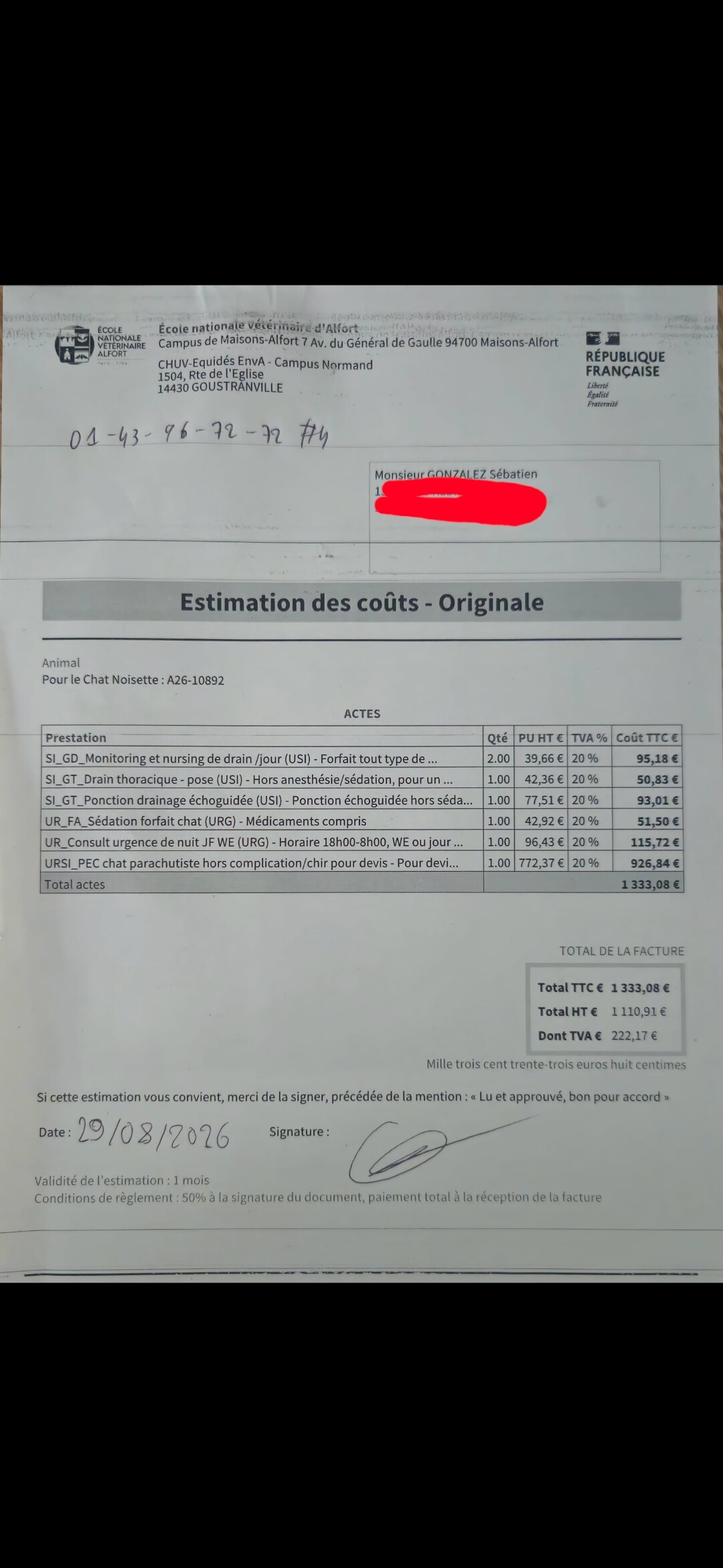 Image justificative de la cagnotte