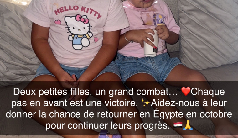 Aidons deux petite sœur à faire leur soins en Égypte 