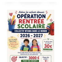 Rentrée scolaire familles démunies Metouia 2026-2027
