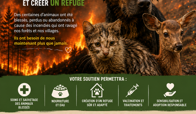 Sos Animaux incendies Algerie 2026
