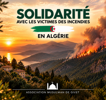 En soutien aux victimes des incendies en Algérie