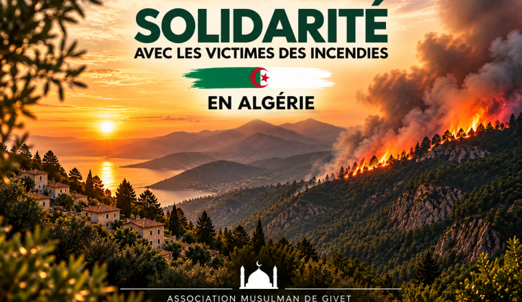 En soutien aux victimes des incendies en Algérie