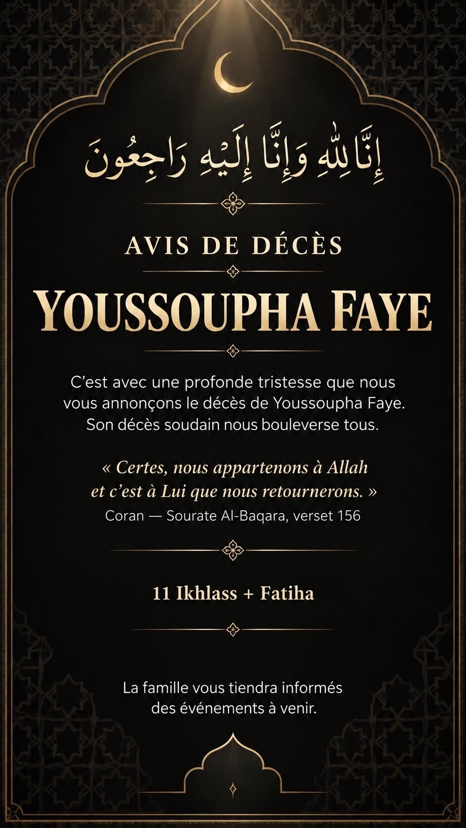 Un enterrement digne pour Papy You🕊️🤍