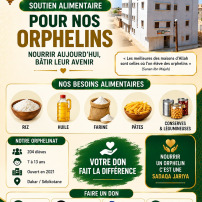 Food support for our orphans.