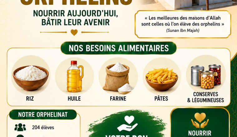 apoyo alimentario para nuestros huérfanos.