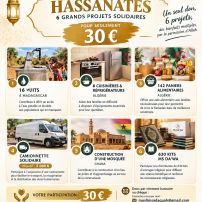 Le forfait hassanates : trente euros pour six grands projets solidaires 
