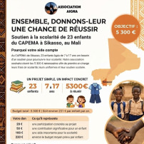 Scolariser 23 orphelins du CAPEMA 