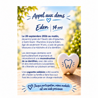 Pour Eden, 14 ans : Ensemble, redonnons-lui le sourire