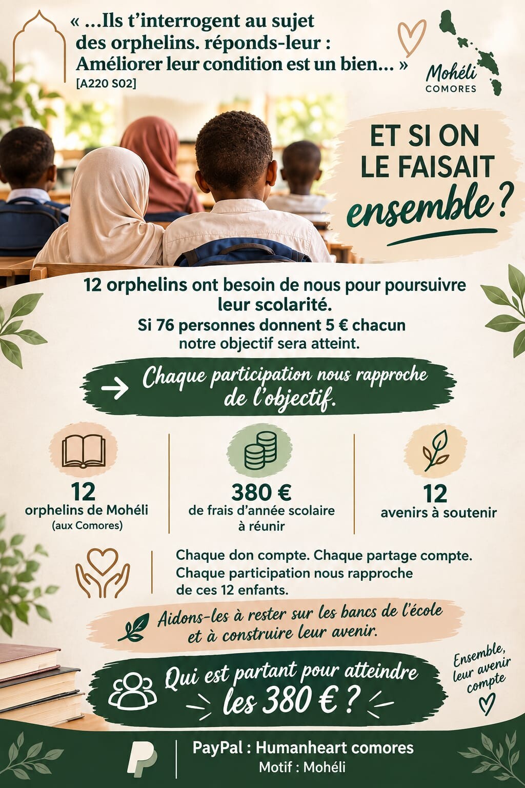 MAYATIMA-LES ORPHELINS DE L'ILE DE MOHELI