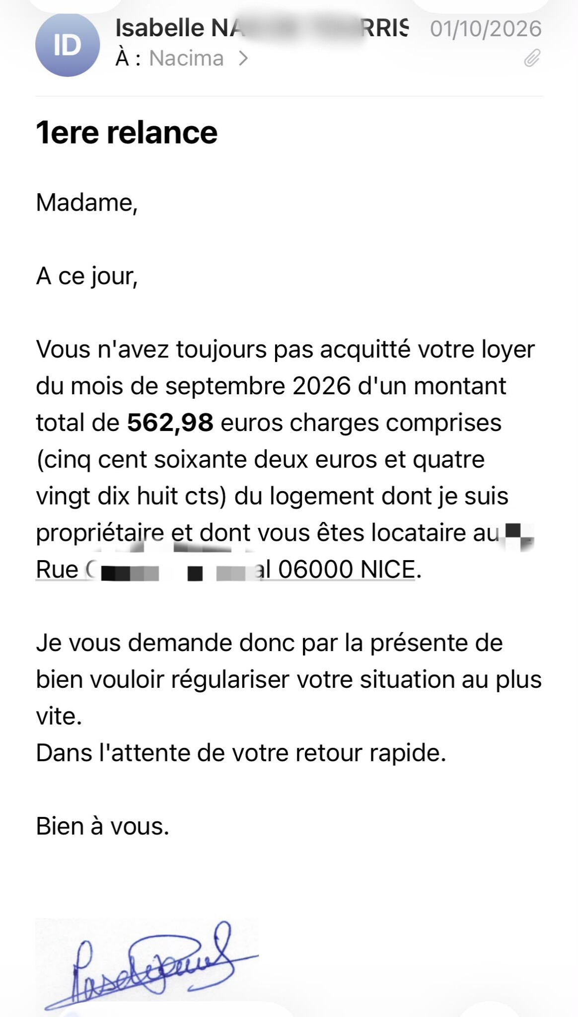 Aide ponctuelle pour une sœur malade 