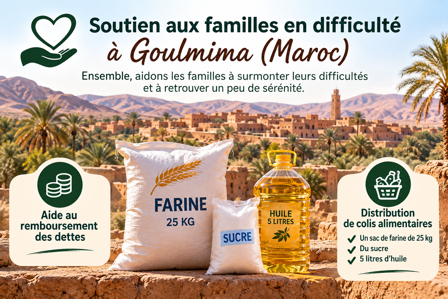 Une sadaqa pour alléger des petites dettes (Projet 2)