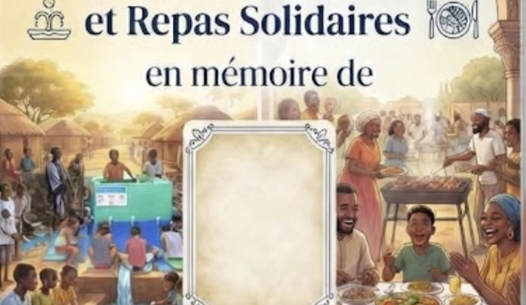 Aumône éternelle et repas solidaires en mémoire de Mouldi LABIDI