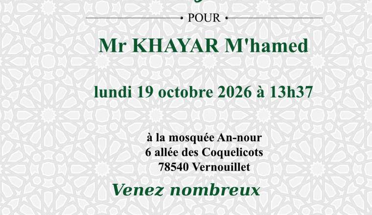 Mr KHAYAR