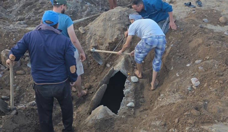 Alnif: Travaux canal d'irrigation 