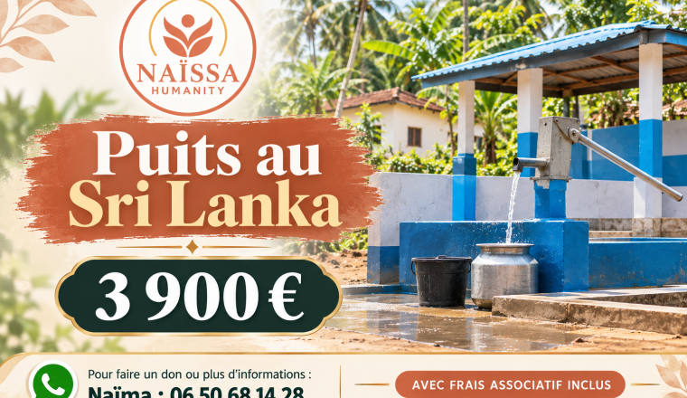 Pozo de agua en Sri Lanka